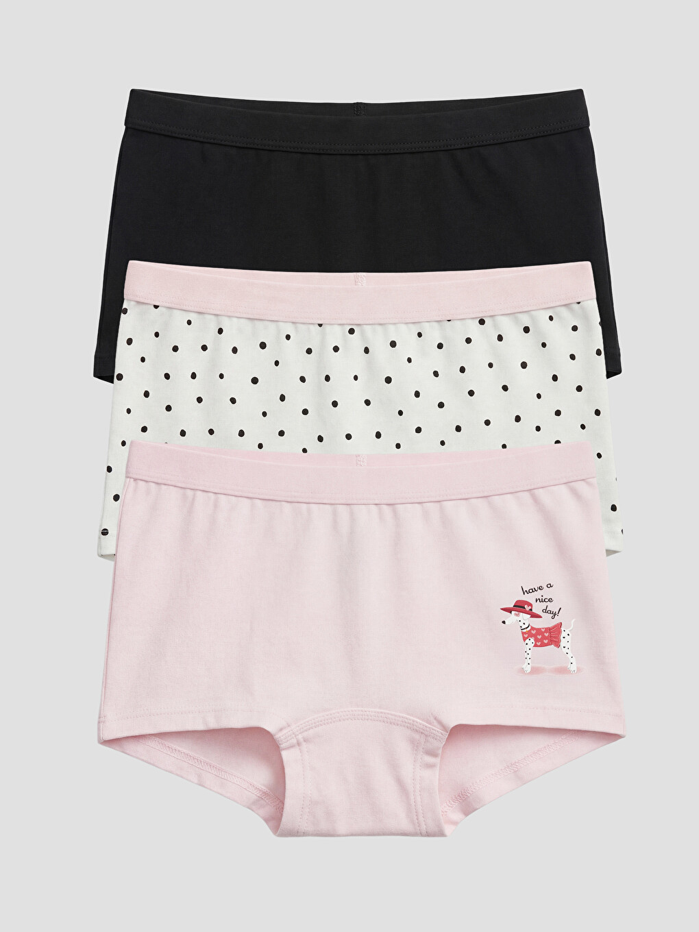 Girl White Boxer Briefs-1