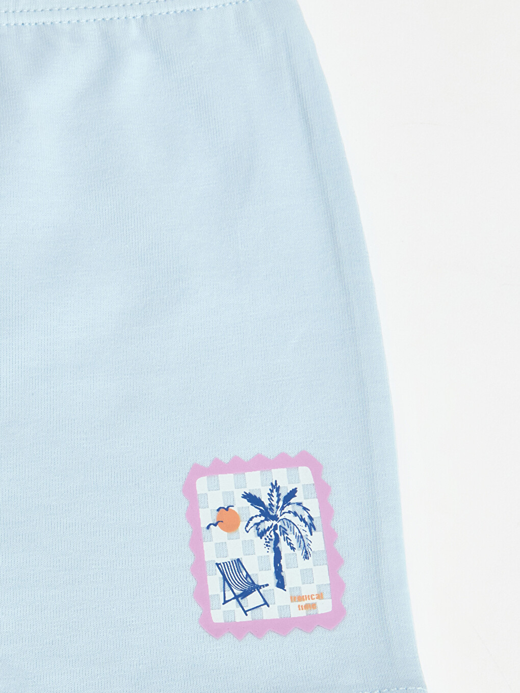 Mavi Baskılı Kız Çocuk Boxer-2