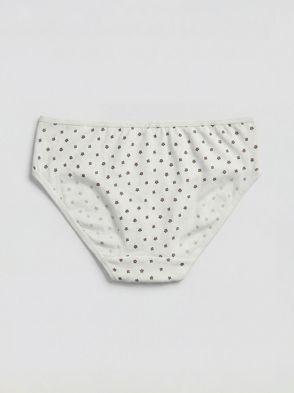 Ekru Desenli Kız Çocuk Külot 3'lü-2