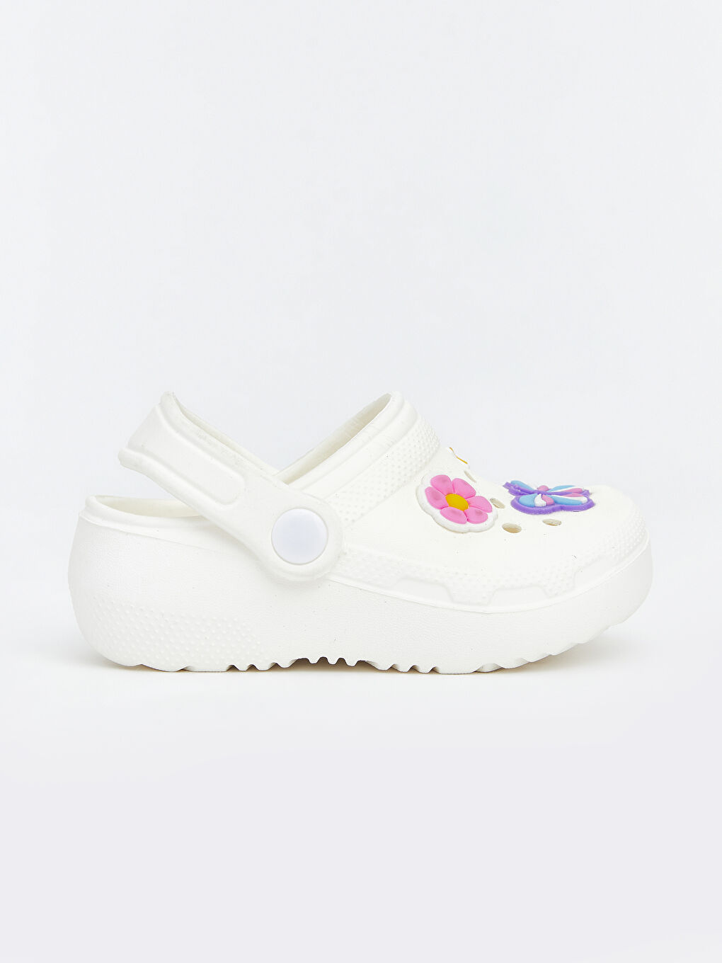 صنادل شاطئ للبنات الصغيرين بطبعة الفراشات-1