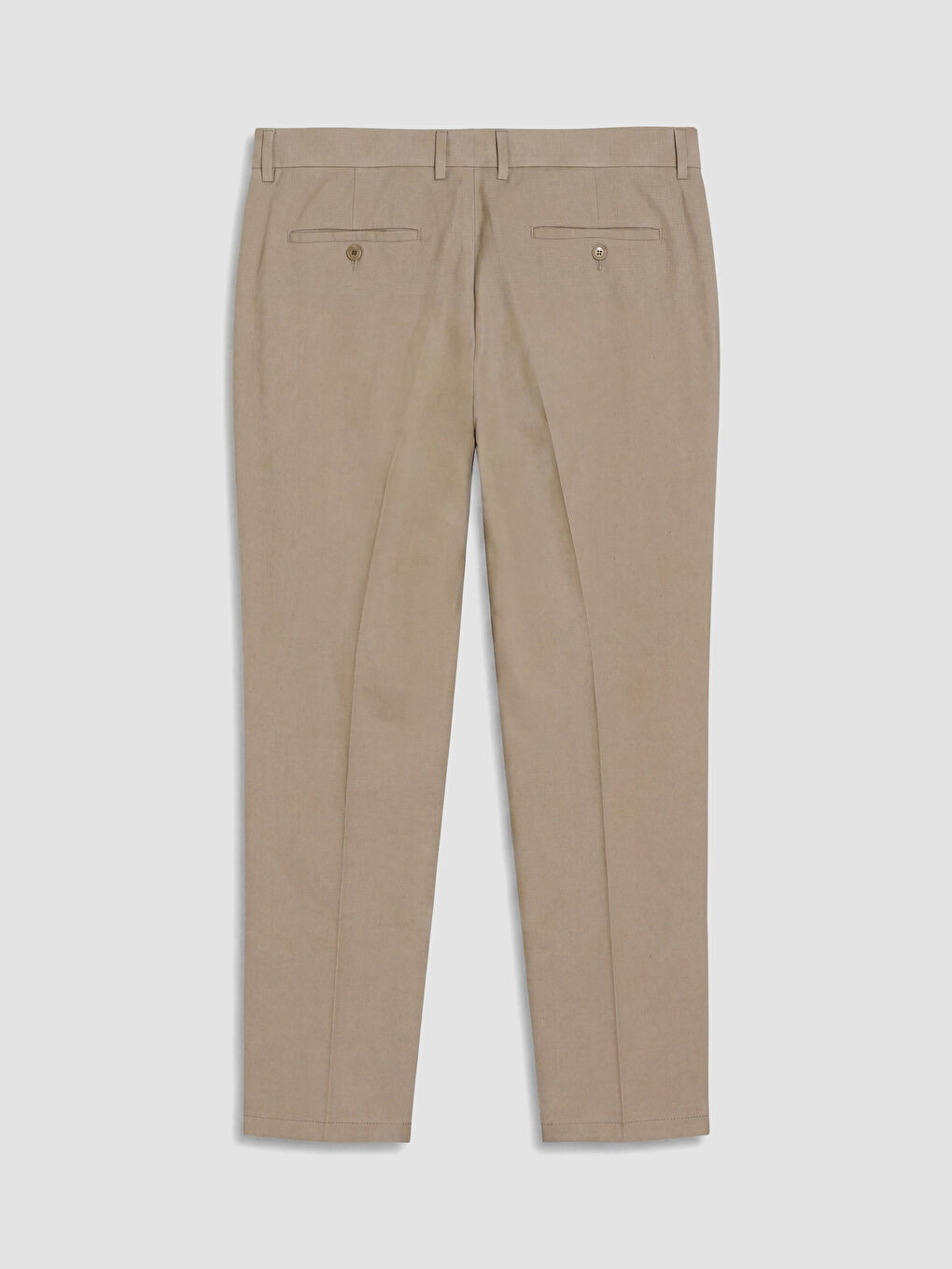 Bej Slim Fit Erkek Chino Pantolon-2