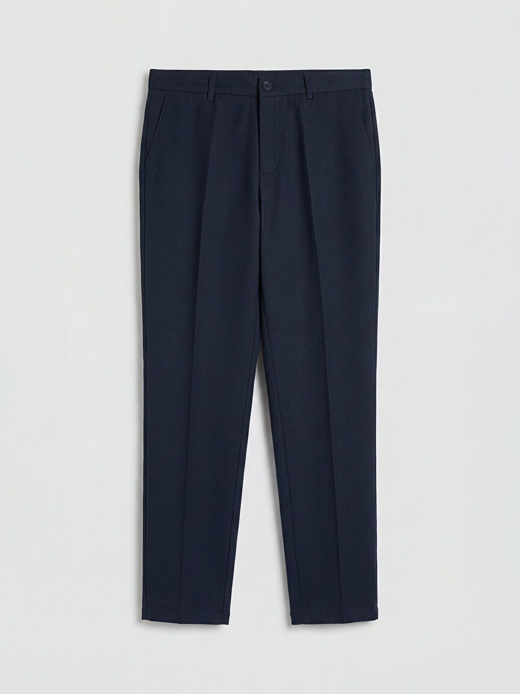 Lacivert Slim Fit Pamuklu Erkek Kumaş Pantolon-1