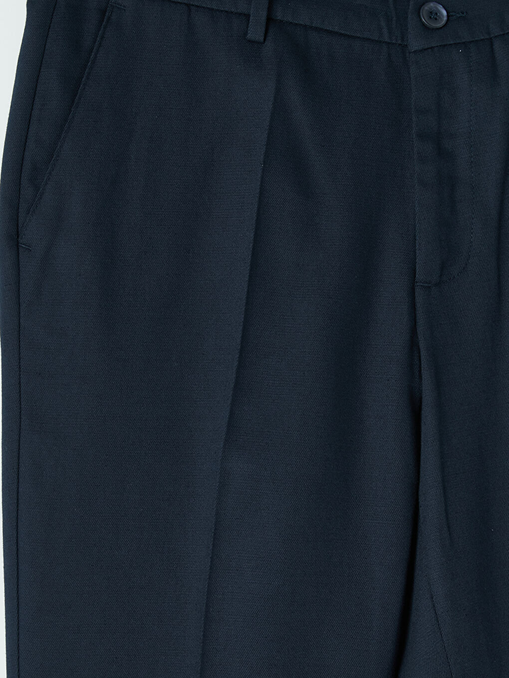 Lacivert Slim Fit Pamuklu Erkek Kumaş Pantolon-3