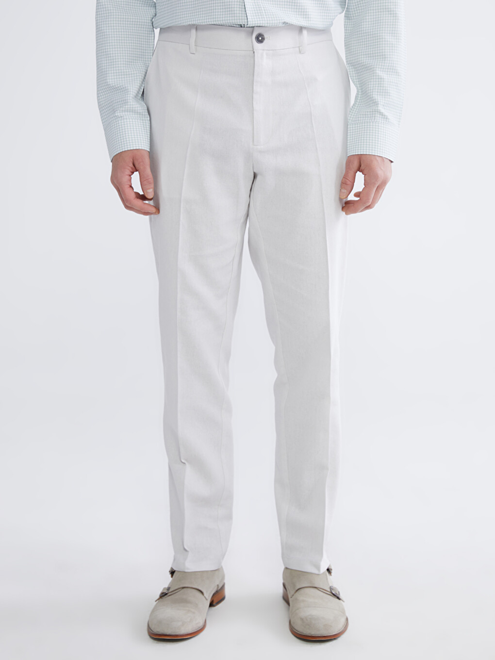 Man Beige Trousers-1