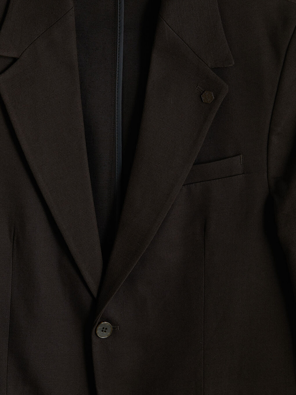 Kahverengi Slim Fit Erkek Blazer Ceket-2