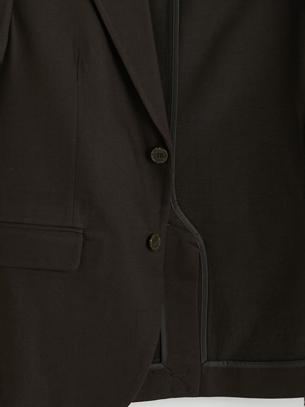 Kahverengi Slim Fit Erkek Blazer Ceket-3