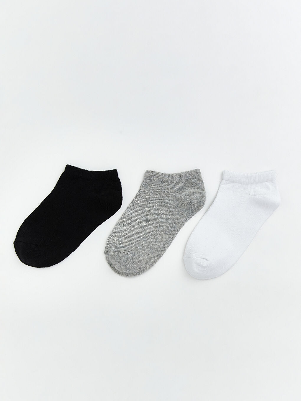 Siyah Erkek Çocuk 3'lü Patik Çorap