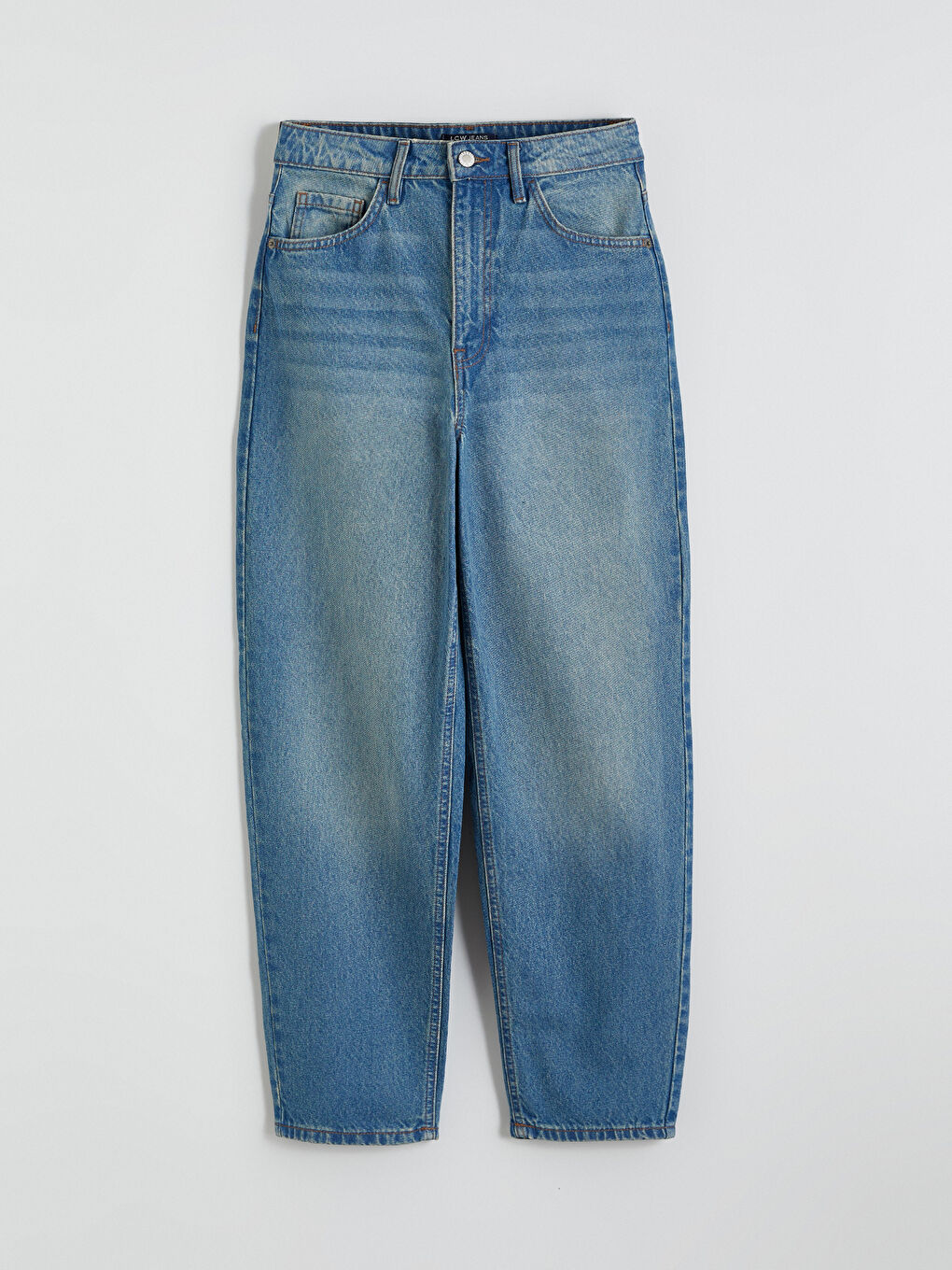 ქალის ბარელ ფიტის ჯინსის შარვალი-4