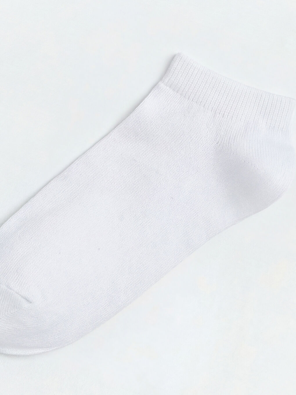 Beyaz Erkek Çocuk Patik Çorap 3'lü-1