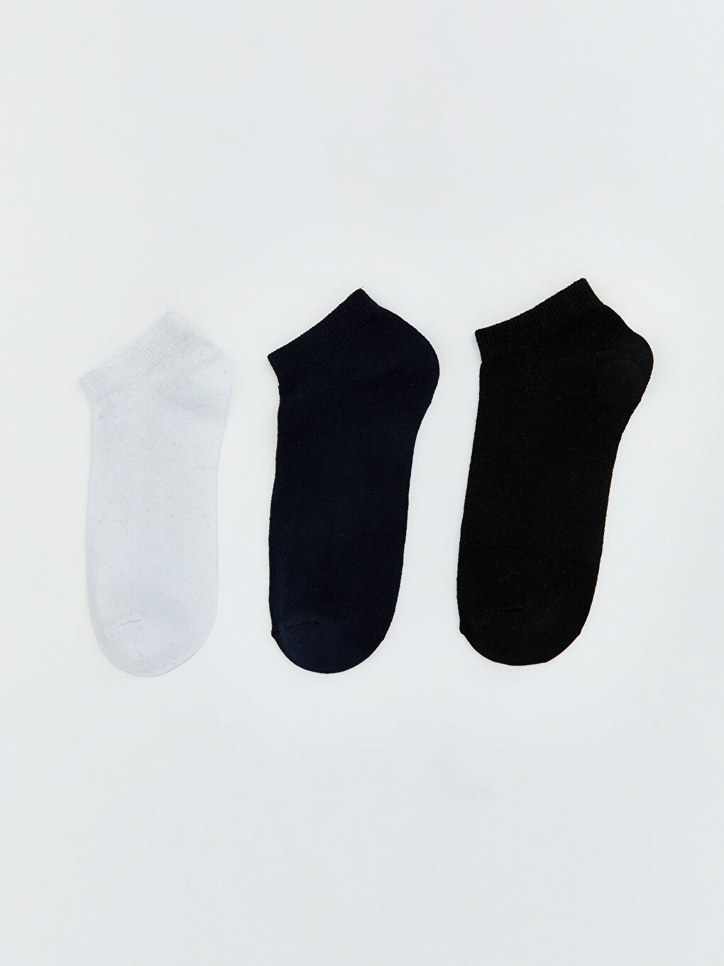 Beyaz Erkek Çocuk Patik Çorap 3'lü