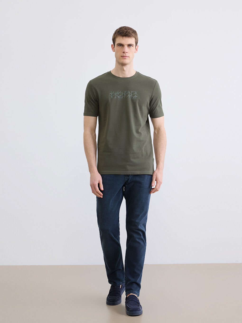Man KHAKI T-Shirt-1
