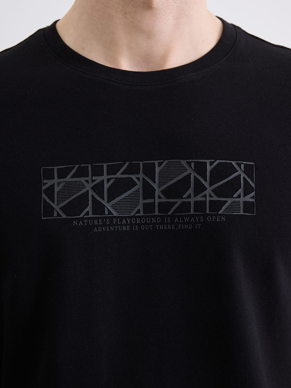 Muškarac CRNA Majica kratkih rukava-2