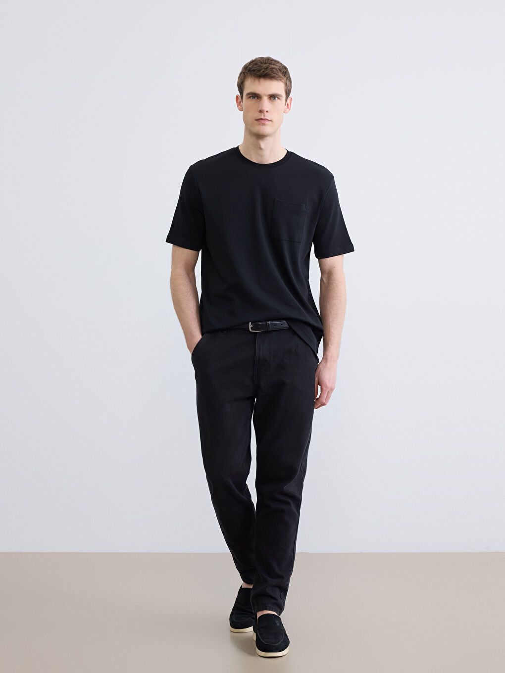 Muškarac EKRU Majica kratkih rukava-1