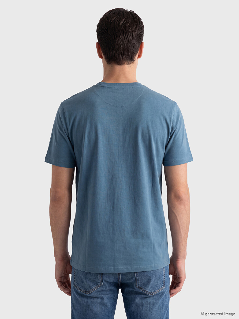 Man Indigo T-shirt-2