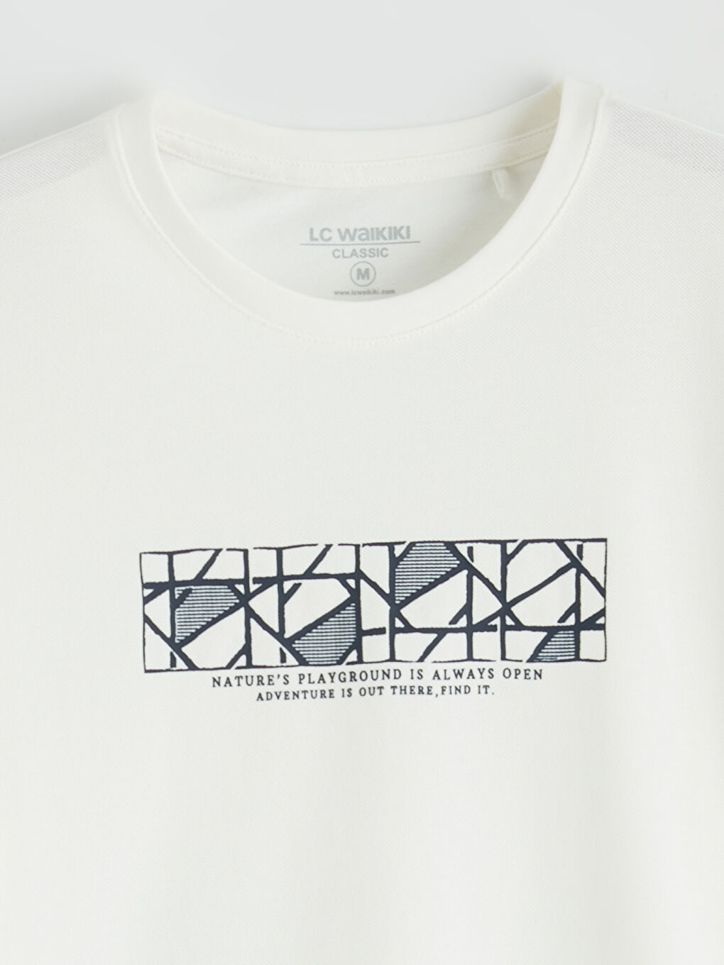 Мъж Екрю Тениска-1