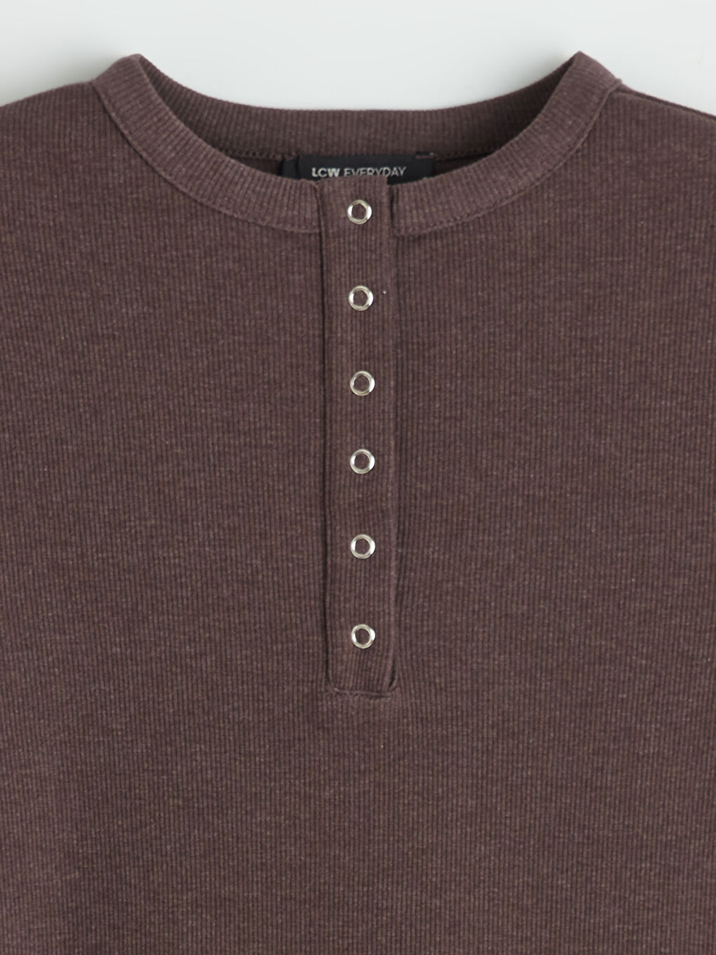 Kahverengi Bisiklet Yaka Fitilli Kadın Body-5