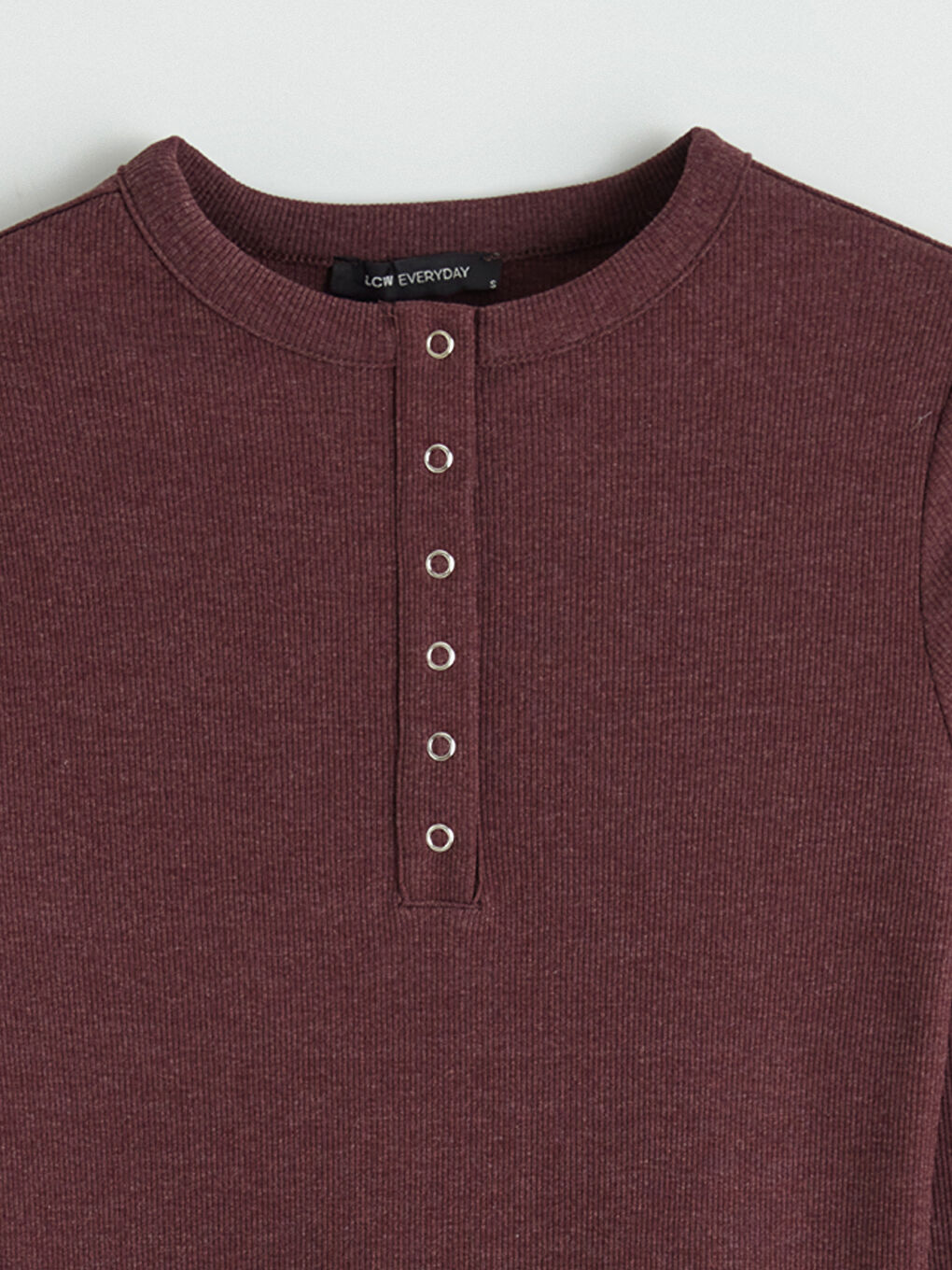 Women's Ribbed Bodysuit with a Crew Neck-5