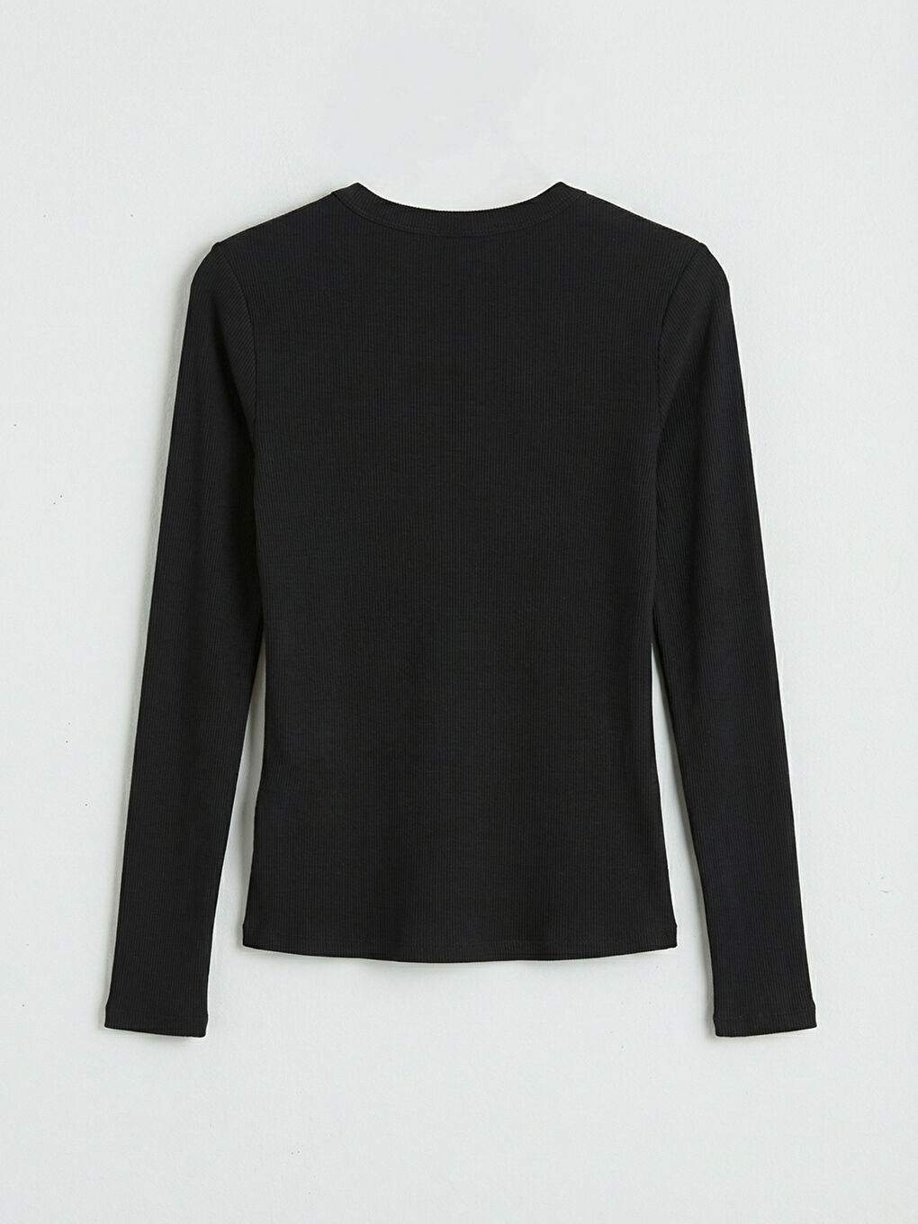 Women's Ribbed Bodysuit with a Crew Neck-1