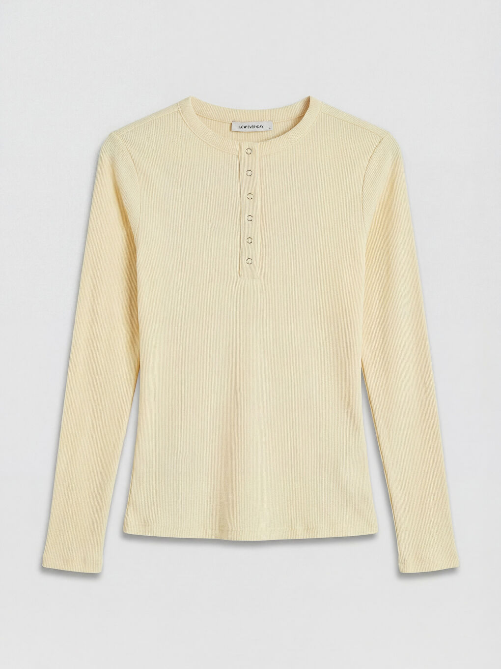 Bej Bisiklet Yaka Fitilli Kadın Body