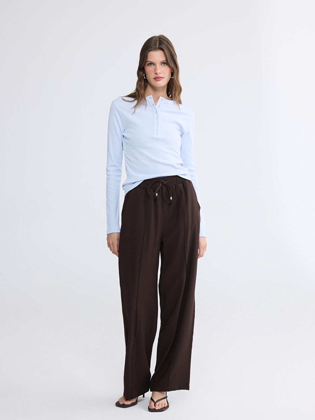 Mavi Bisiklet Yaka Kadın Body-1