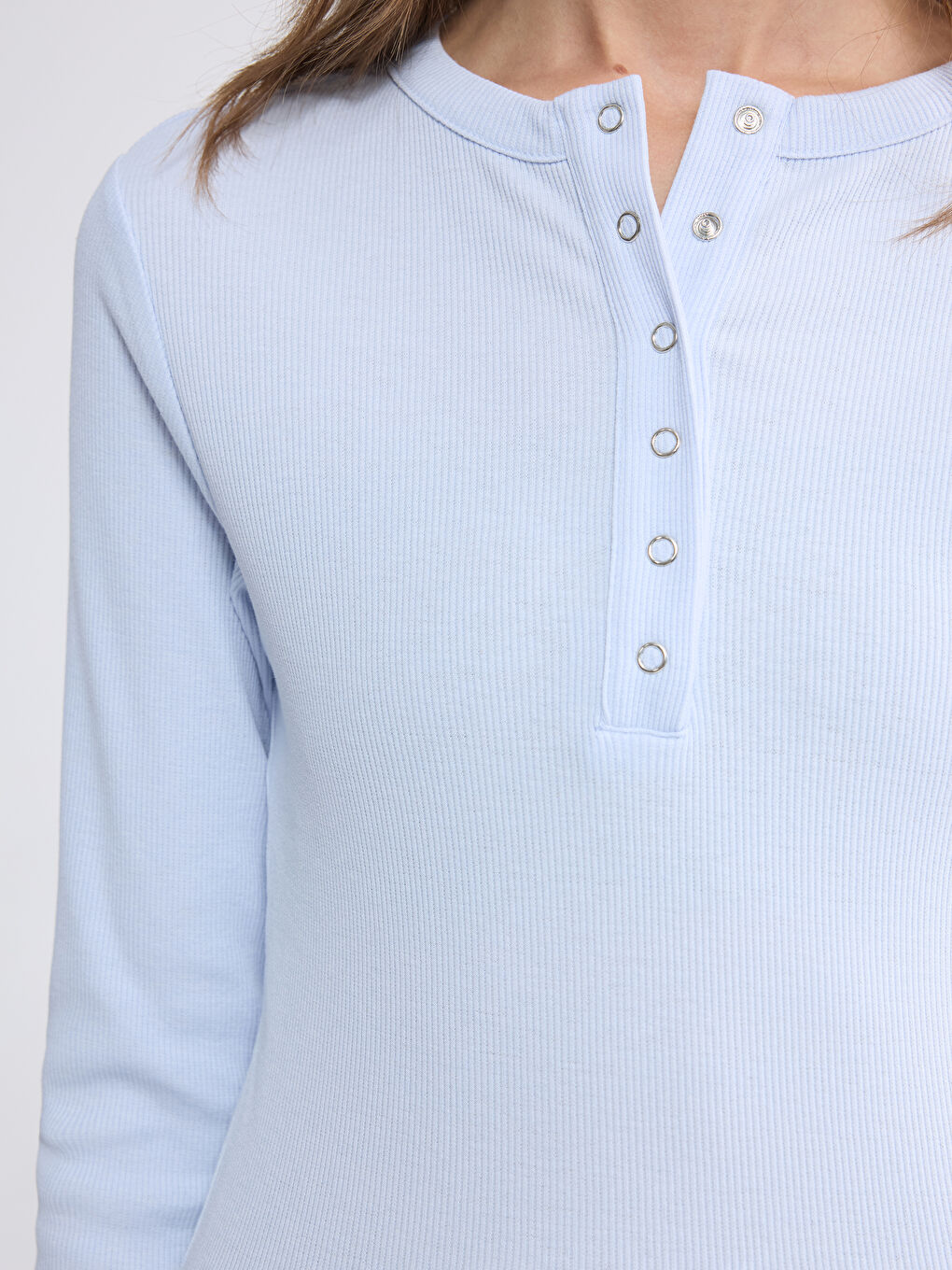 Mavi Bisiklet Yaka Kadın Body-2