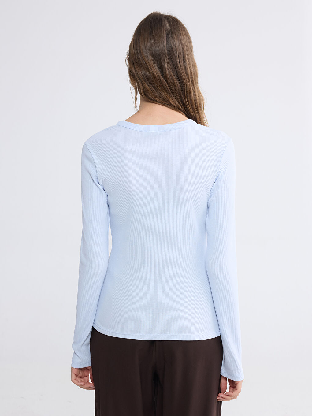 Mavi Bisiklet Yaka Kadın Body-3