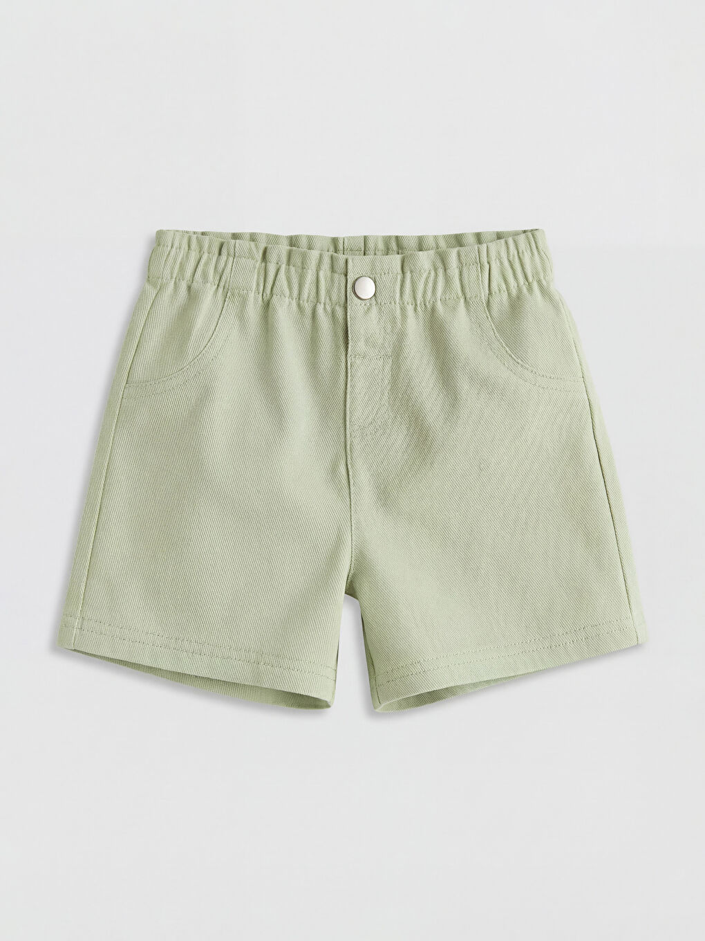 Yeşil Kız Bebek Gabardin Şort