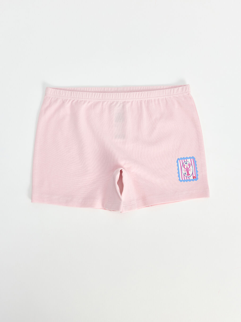 Pembe Baskılı Kız Çocuk Boxer 3'lü-5