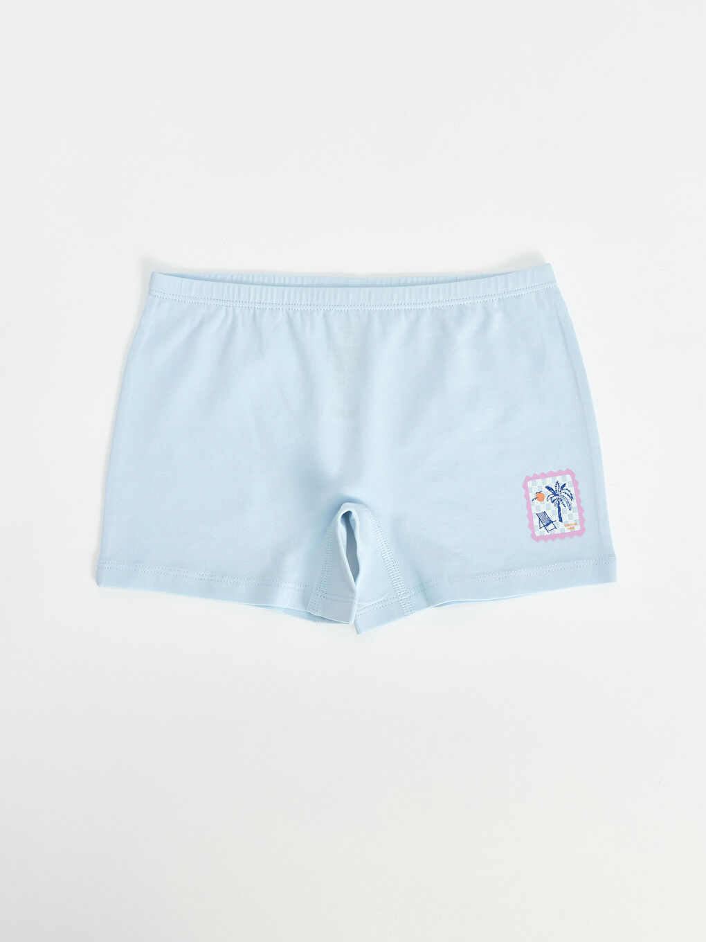 Pembe Baskılı Kız Çocuk Boxer 3'lü-8