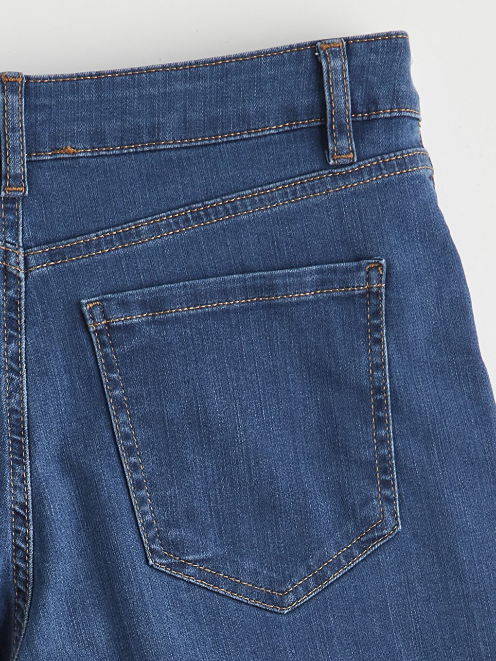 İndigo Mom Fit Kadın Jean Şort-6