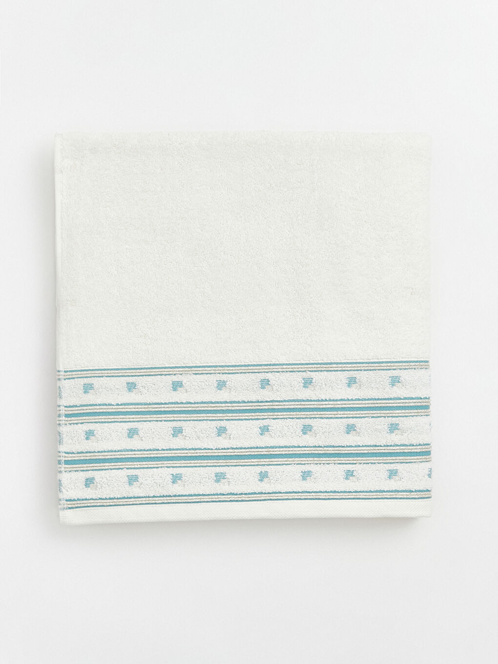 Embroidered Cotton Bath Towel 70x140 cm-1
