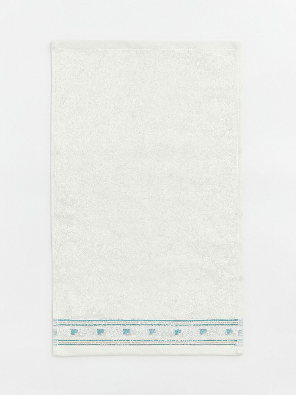 Striped Embroidered Cotton Hand Towel 30x50 cm-1