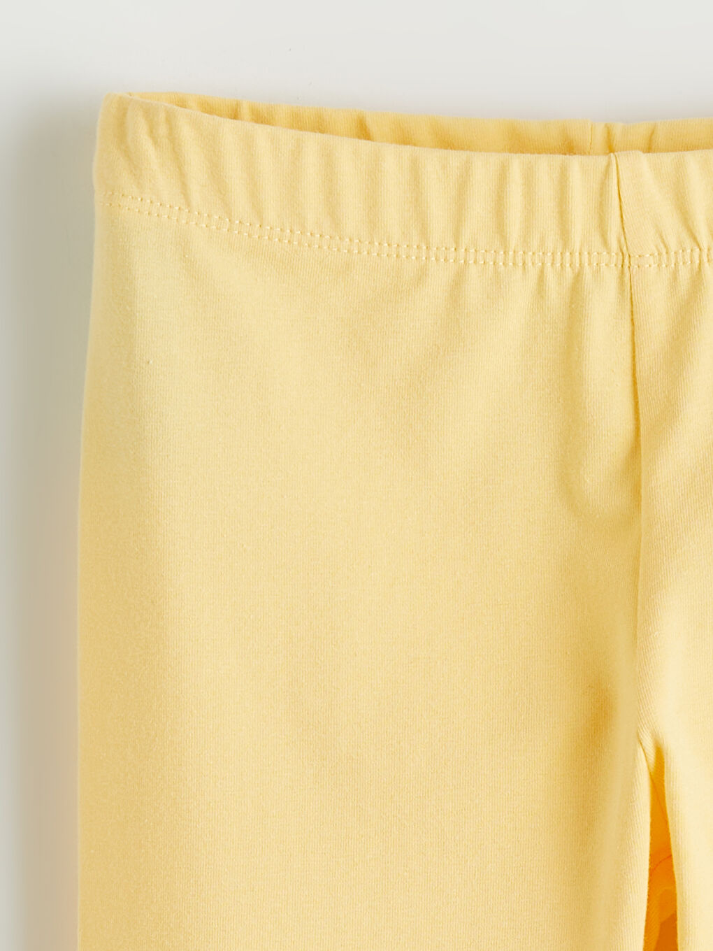 Sarı Kız Çocuk Beli Lastikli Tayt-1