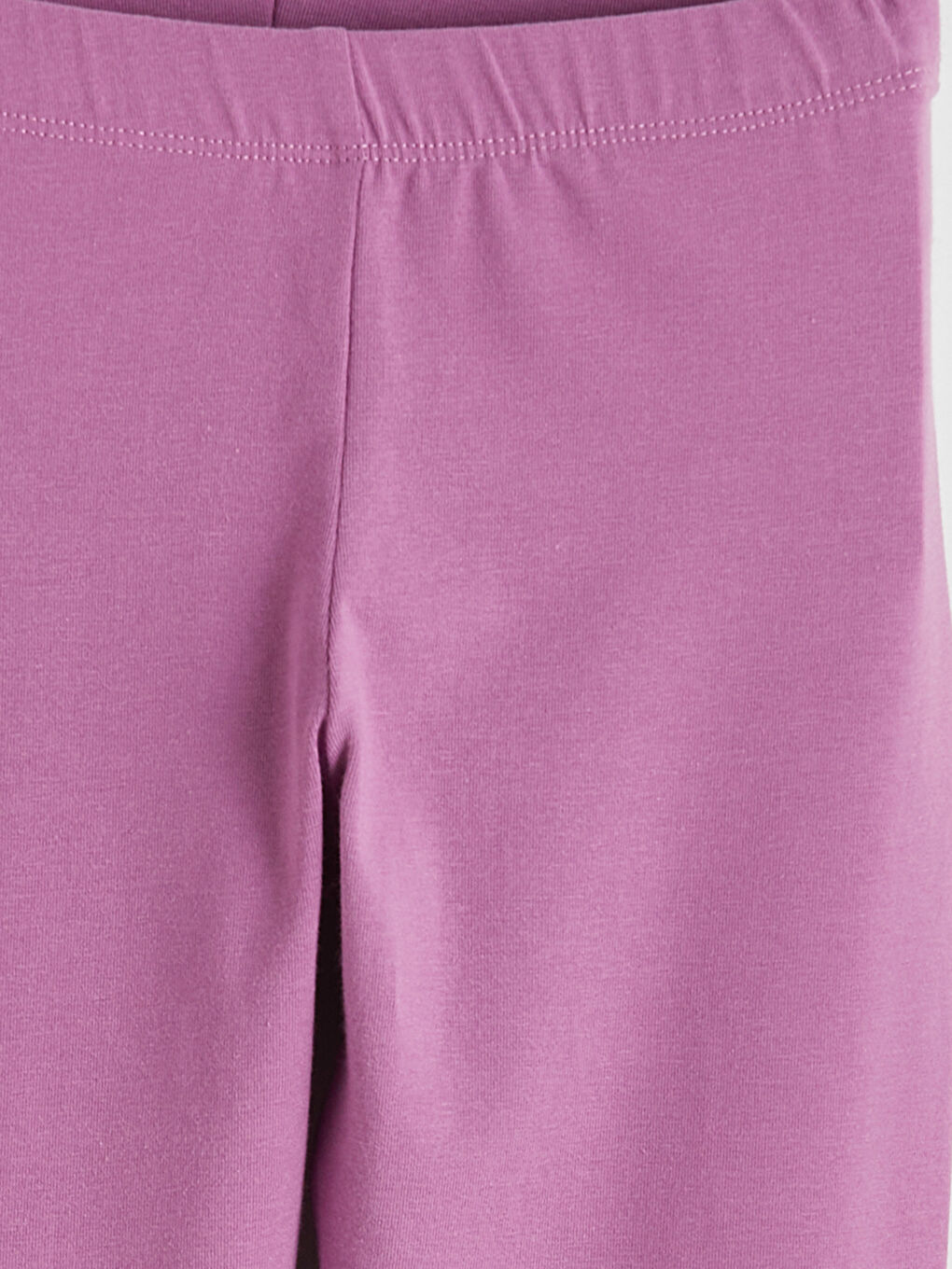 Mor Beli Lastikli Kız Çocuk Tayt-2