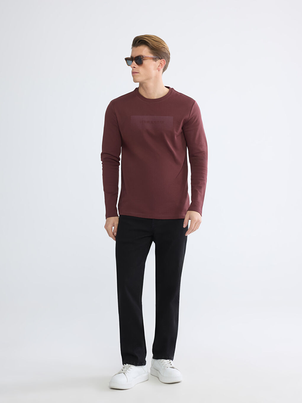 Men's Printed Crewneck Sweatshirt-1