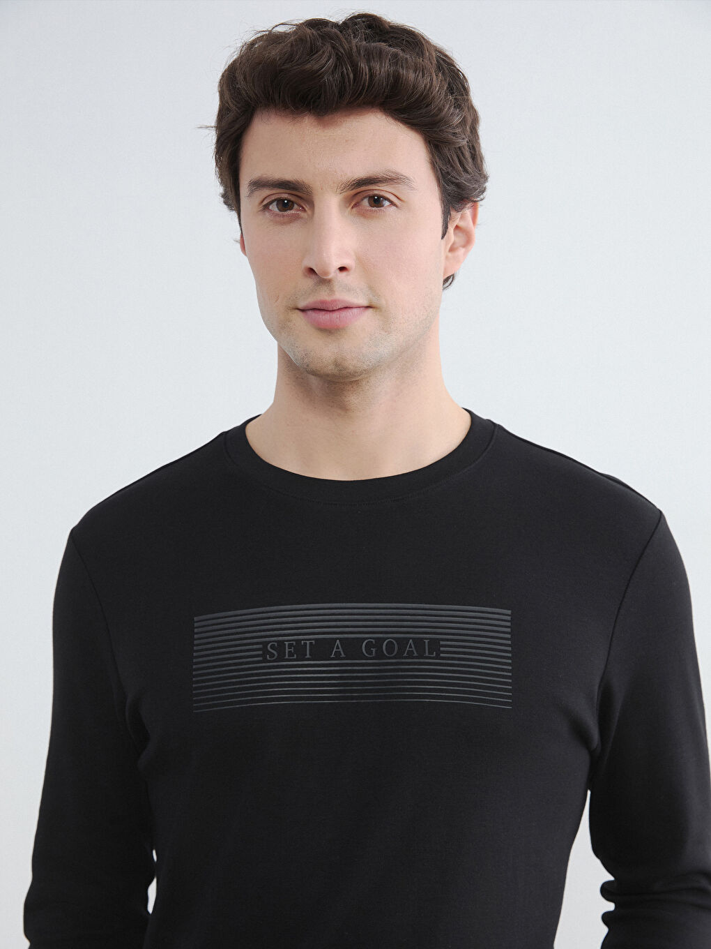 Мужчины Черный Свитшот