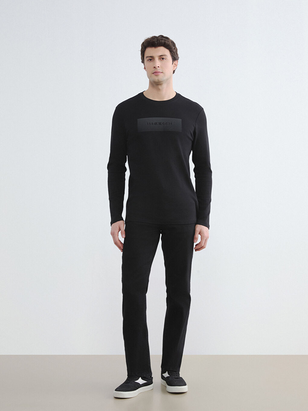 Мужчины Черный Свитшот-1