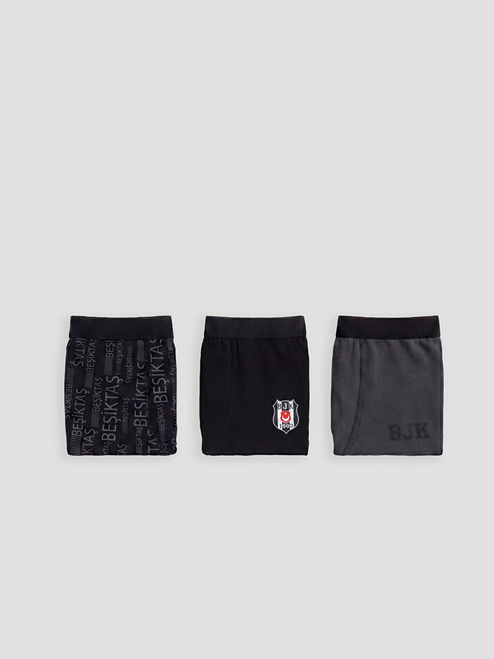 Siyah Beşiktaş Lisanslı Erkek Çocuk Boxer 3'lü