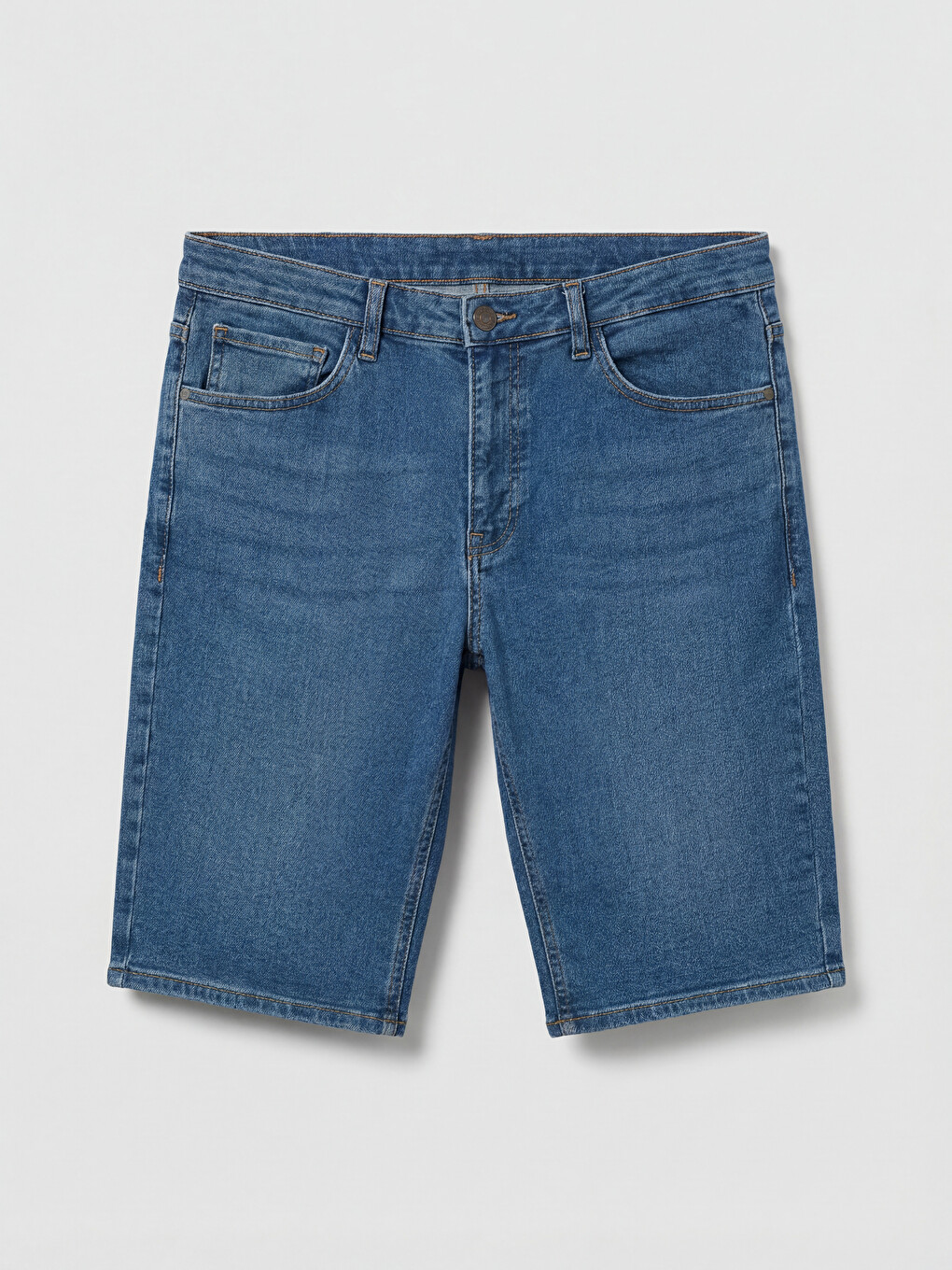 Pantaloni Scurți Din Denim Regular Fit Pentru Bărbați-3