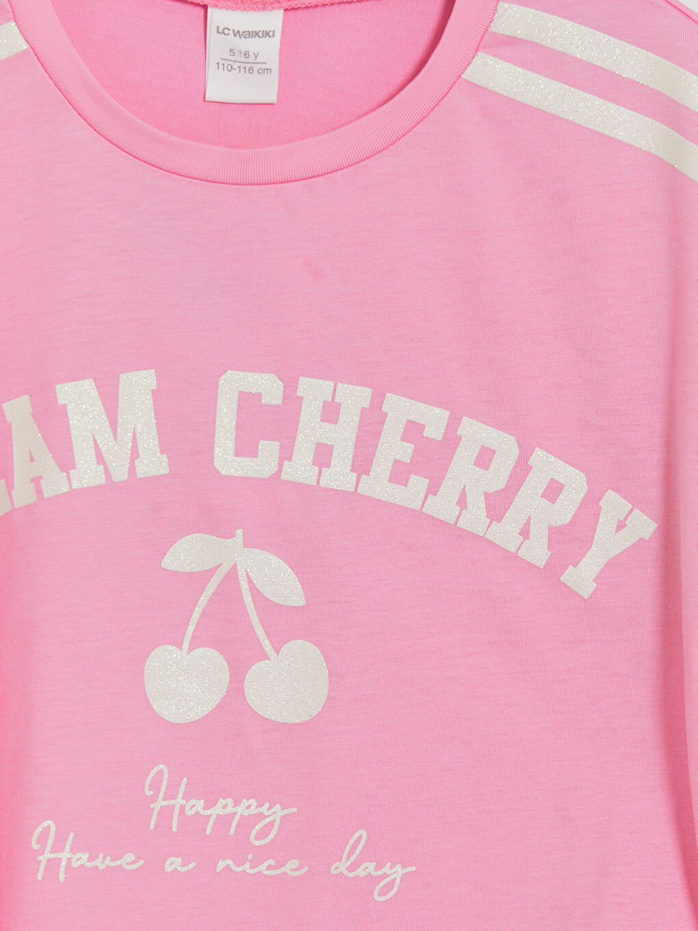 Girls' Bow Detailed T-Shirt-2