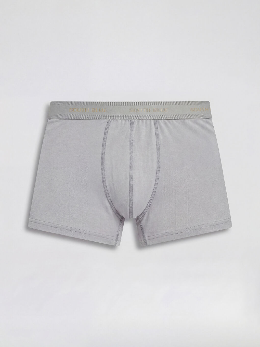 Mavi Pamuklu Esnek Erkek Boxer 3'lü-1