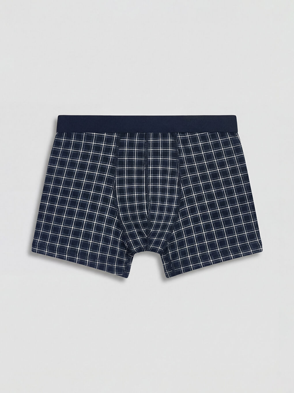 Lacivert Pamuklu Esnek Erkek Boxer 3'lü-1