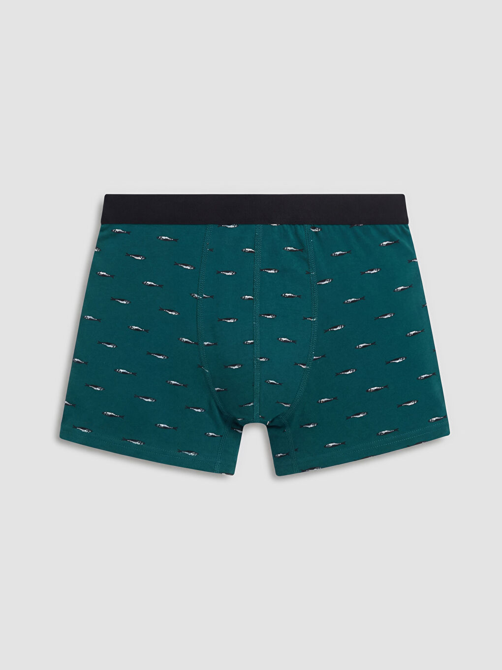 Petrol Pamuklu Esnek Erkek 3'lü Boxer-3