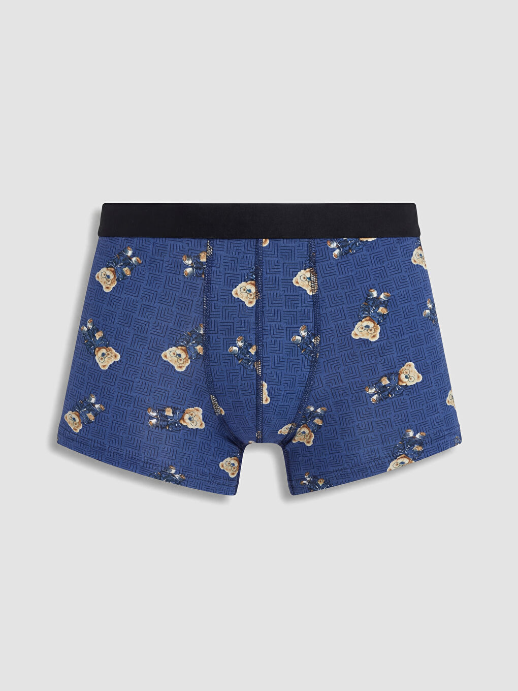 Mavi Pamuklu Erkek Boxer