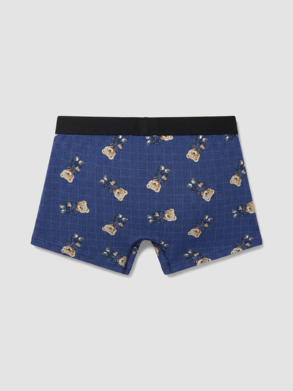 Mavi Pamuklu Erkek Boxer-1