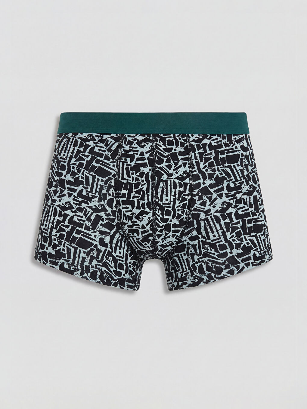 Karışık Pamuklu Esnek Desenli Erkek Boxer 3'lü-4