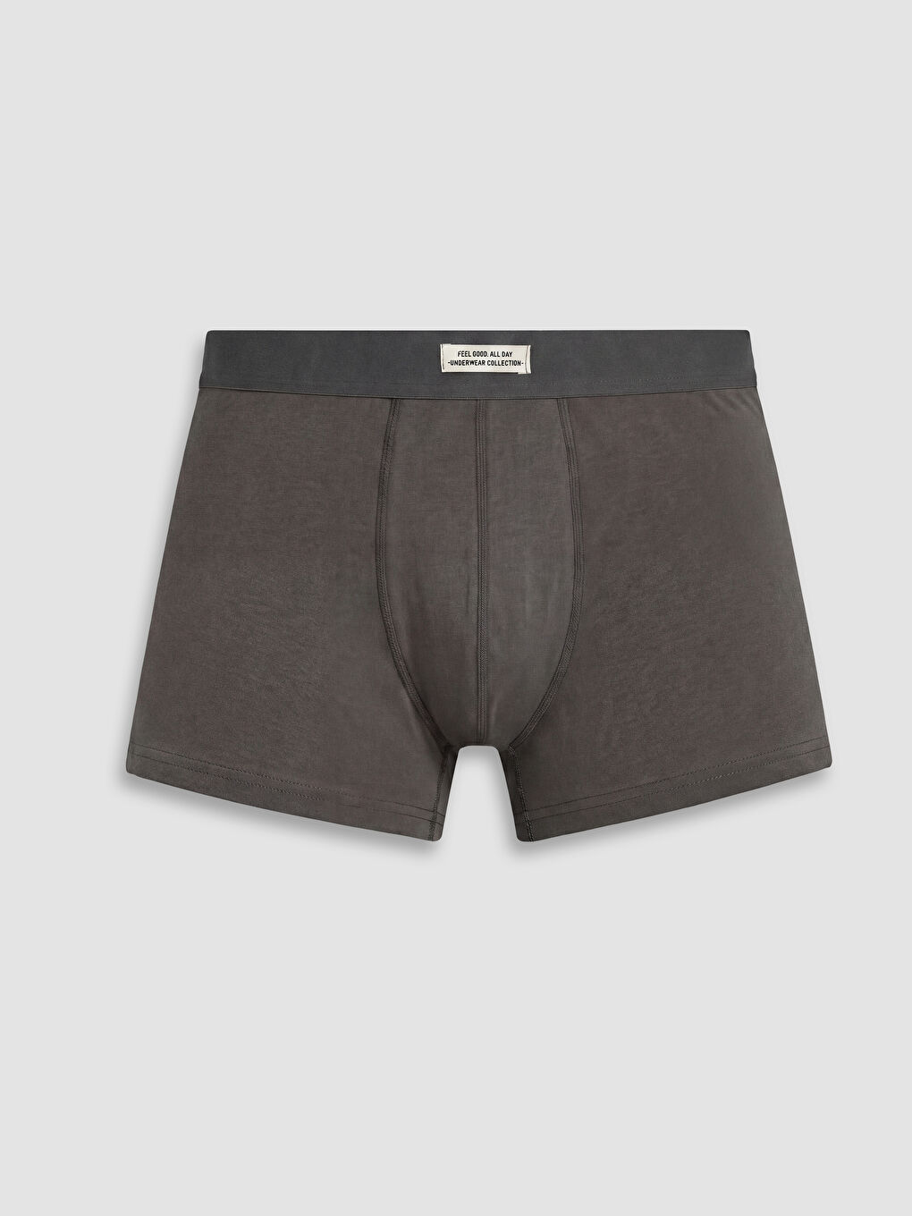 Gri Pamuklu Esnek 3'lü Erkek Boxer-1