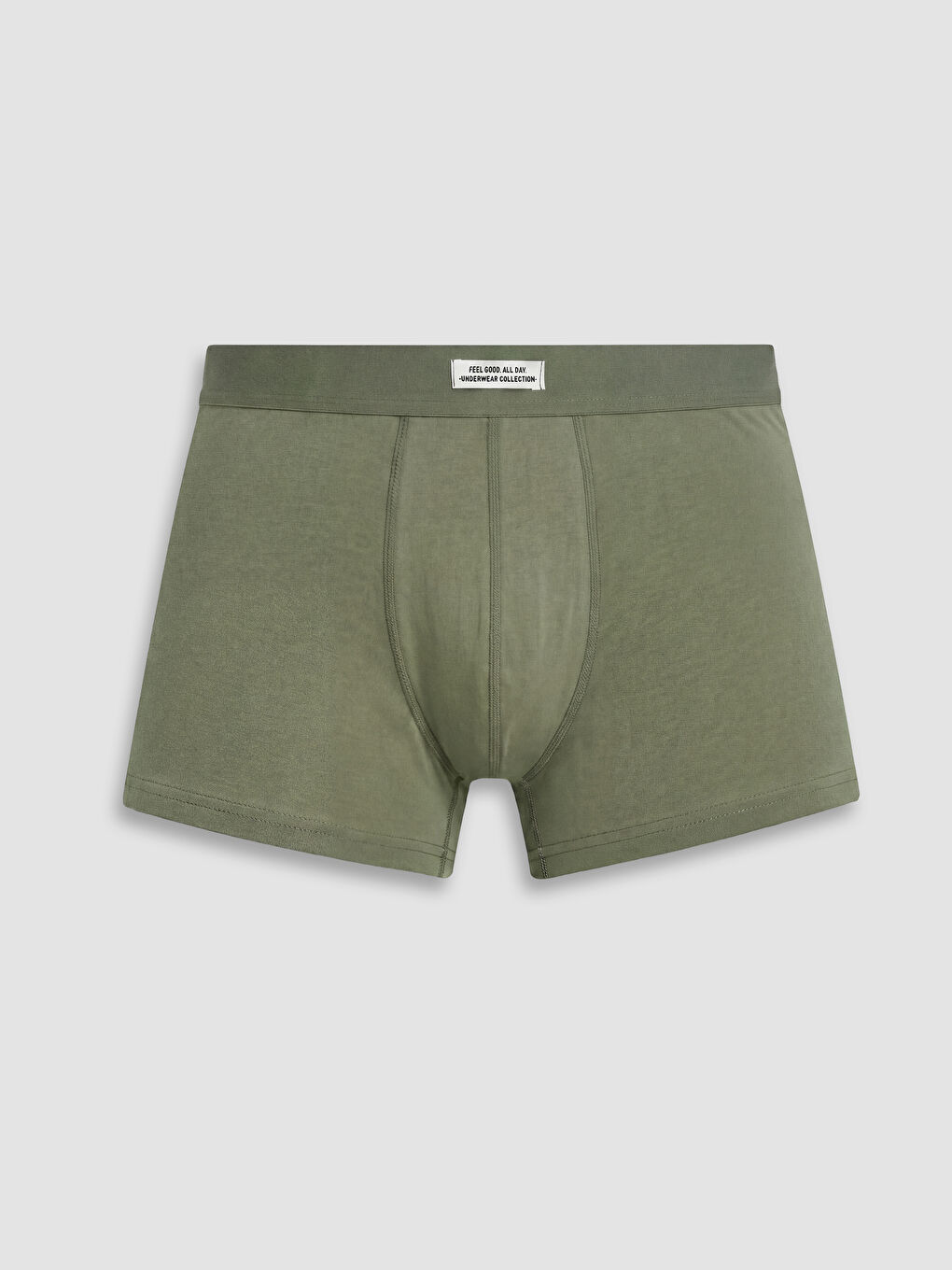 Gri Pamuklu Esnek 3'lü Erkek Boxer-4