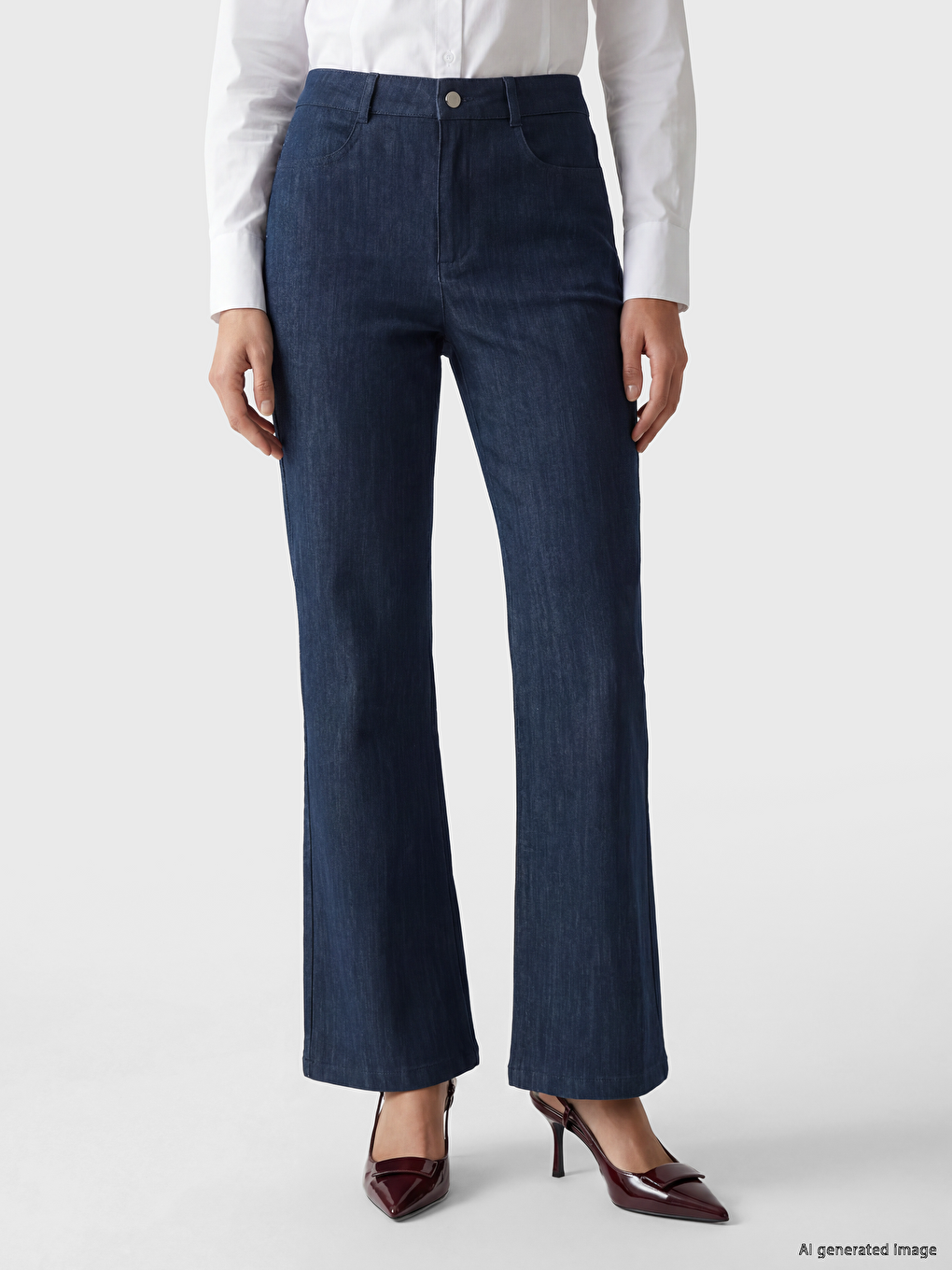 Uske pantalone sa zvonastim nogavicama-1