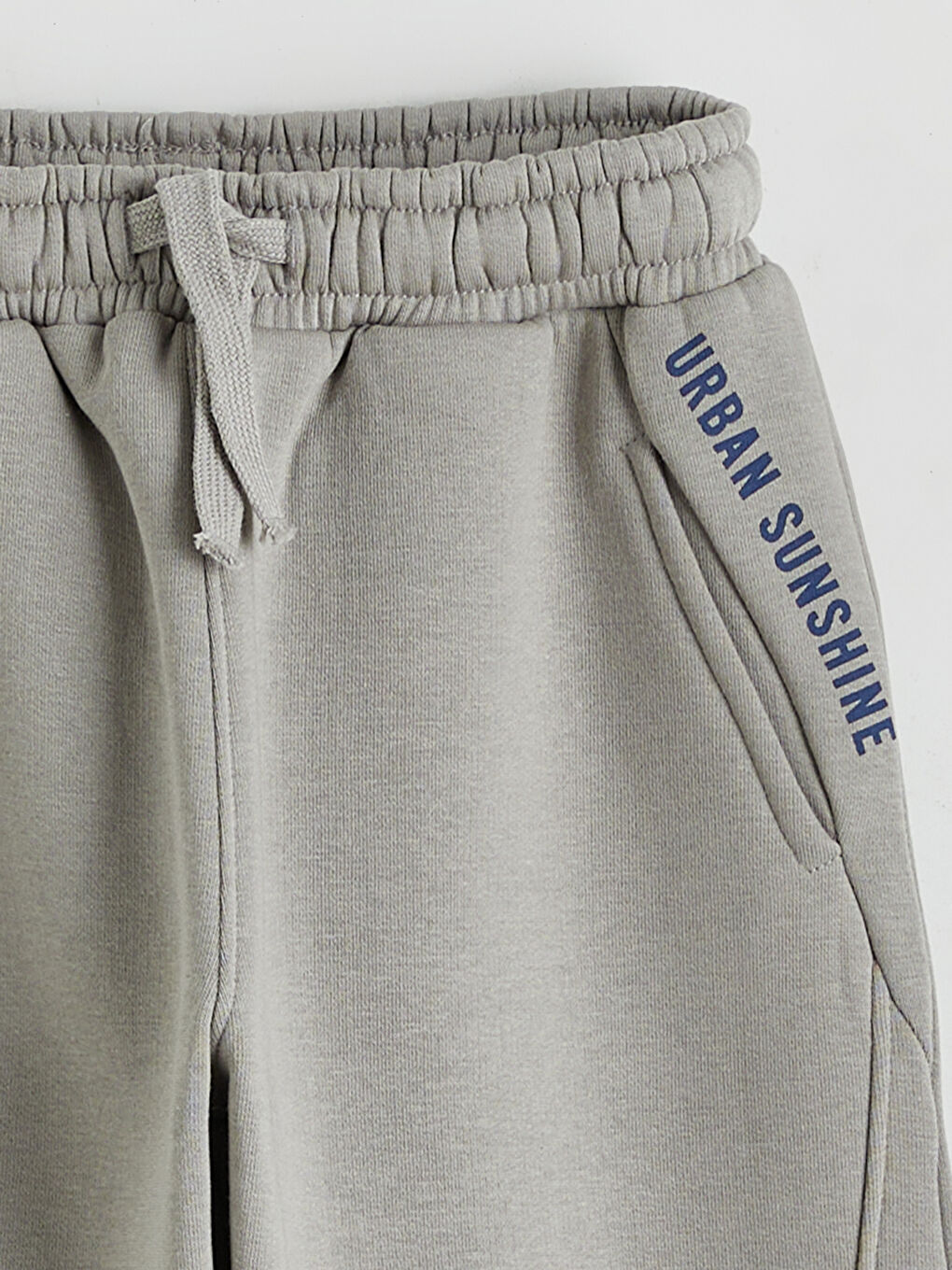 Gri Beli Lastikli Erkek Çocuk Eşofman Alt-2